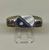 Anello uomo oro 18k bicolore con Zircone misura 23 - 5,4 gr | Gioiellitosti.it