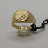 Anello uomo oro 18k piastra ovale 3.60 gr misura 27 | Gioiellitosti.it