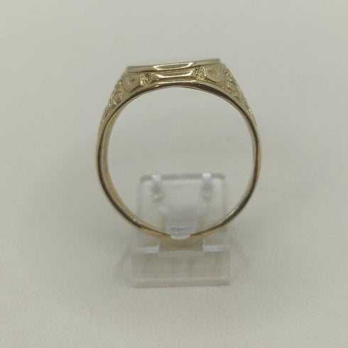 Anello uomo oro 18k piastra ovale 6,90 g Misura 19 | Gioiellitosti.it
