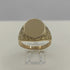 Anello uomo oro 18k piastra ovale 6,90 g Misura 19 | Gioiellitosti.it