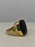 Anello uomo oro giallo 18 kt 750 pietra onice peso 6,1 gr misura 22 | Gioiellitosti.it