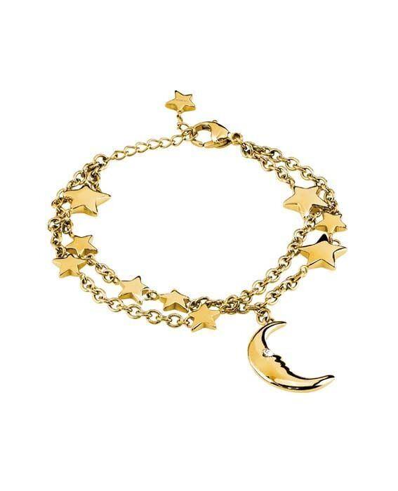 Bracciale Acciaio Pvd Oro Cristalli 2Jewels 231327 | Gioiellitosti.it