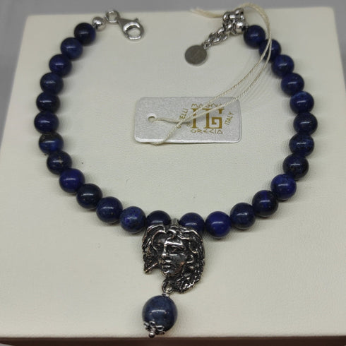 Bracciale donna argento 925 e lapislazzuli Magna Grecia MGK3851V | Gioiellitosti.it