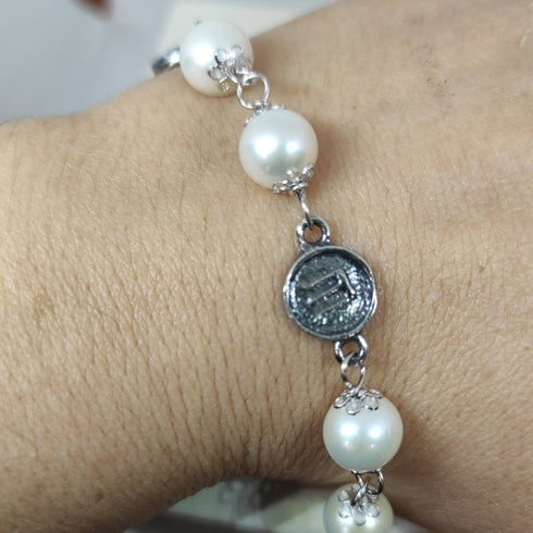 Bracciale donna argento 925 e perle Magna Grecia MGK4030V | Gioiellitosti.it