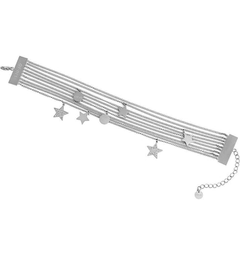 Bracciale fascia fili in acciaio e swarovski Liu Jo LJ1204 | Gioiellitosti.it