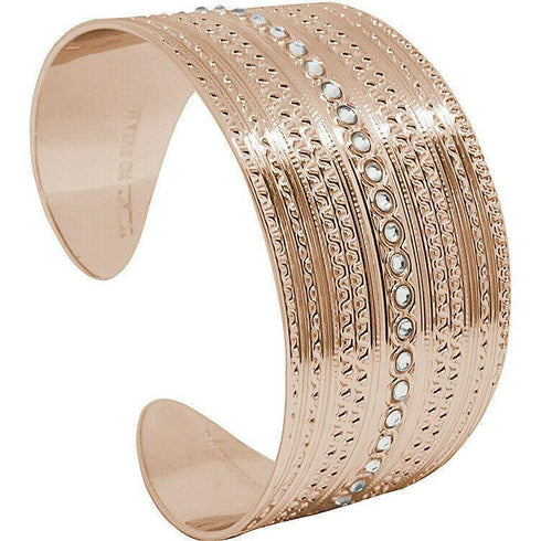 Bracciale fascia larga bronzo placcato oro rosa Boccadamo Dea XBR700DRS | Gioiellitosti.it