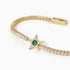Bracciale Mabina Starlet 533651 tennis stella verde | Gioiellitosti.it