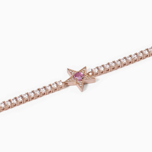 Bracciale Mabina Starlet 533652 tennis stella rosa | Gioiellitosti.it
