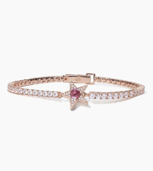 Bracciale Mabina Starlet 533652 tennis stella rosa | Gioiellitosti.it