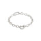 Bracciale maglia larga cuore argento 925 MABINA 533506 | Gioiellitosti.it