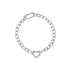 Bracciale maglia larga cuore argento 925 MABINA 533506 | Gioiellitosti.it