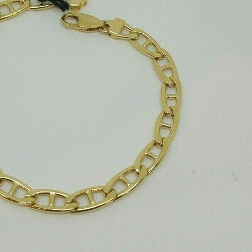 Bracciale Oro 18 kt catena maglia marina 21 cm 9,40 gr Solid 18k gold bracelet | Gioiellitosti.it