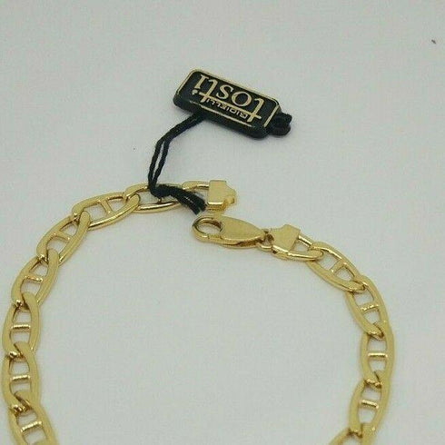 Bracciale Oro 18 kt catena maglia marina 21 cm 9,40 gr Solid 18k gold bracelet | Gioiellitosti.it