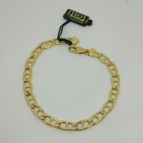 Bracciale Oro 18 kt catena maglia marina 21 cm 9,40 gr Solid 18k gold bracelet | Gioiellitosti.it