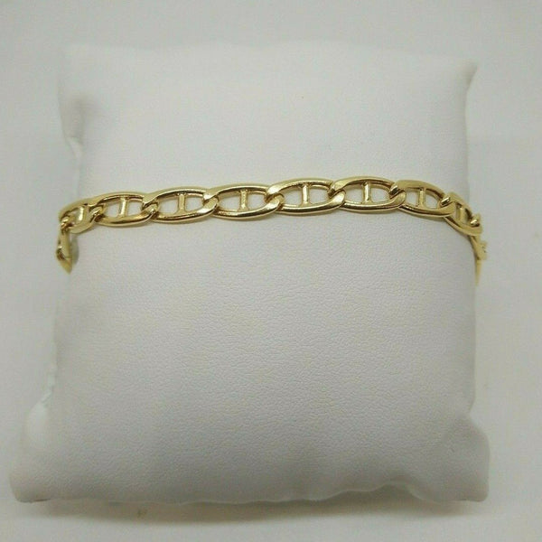 Bracciale Oro 18 kt catena maglia marina 21 cm 9,40 gr Solid 18k gold bracelet | Gioiellitosti.it