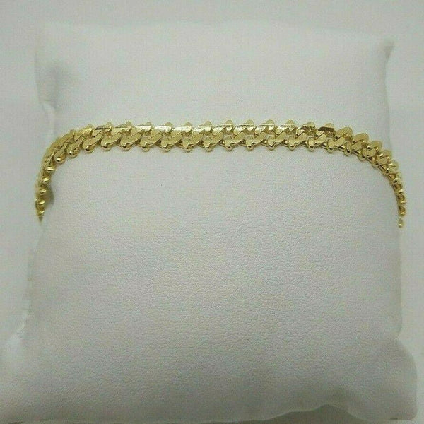Bracciale Oro 18 kt catena maglia semirigida 21 cm 15 gr Solid 18k gold bracelet | Gioiellitosti.it