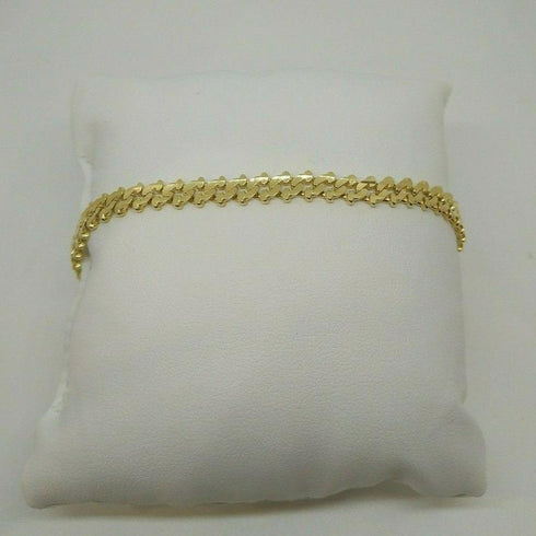Bracciale Oro 18 kt catena maglia semirigida 21 cm 15 gr Solid 18k gold bracelet | Gioiellitosti.it