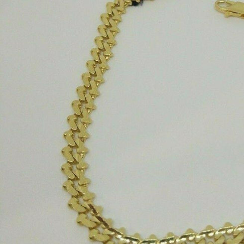 Bracciale Oro 18 kt catena maglia semirigida 21 cm 15 gr Solid 18k gold bracelet | Gioiellitosti.it