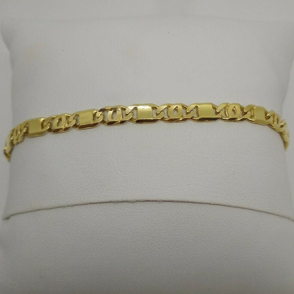 Bracciale Oro 18 kt catena uomo maglia 20,5 cm 10,60 gr Solid 18k gold bracelet | Gioiellitosti.it