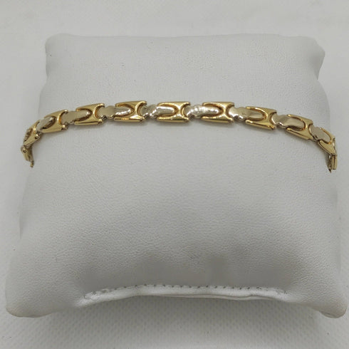 Bracciale Oro 18 kt catena uomo maglia 20,5 cm 10,60 gr Solid 18k gold bracelet | Gioiellitosti.it
