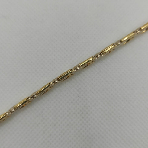 Bracciale Oro 18 kt catena uomo maglia 20,5 cm 10,60 gr Solid 18k gold bracelet | Gioiellitosti.it