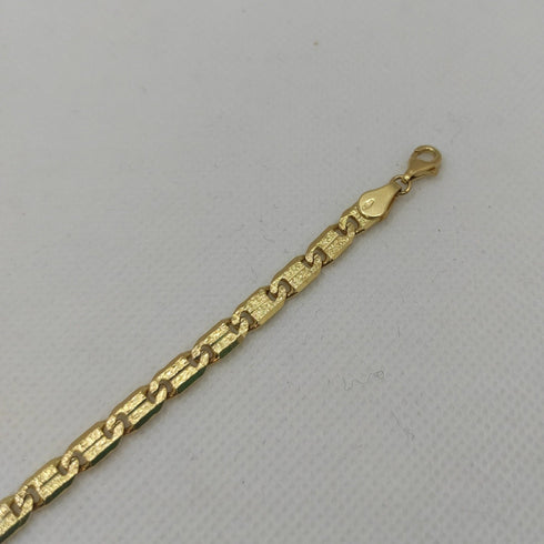 Bracciale Oro 18 kt catena uomo maglia 20,5 cm 14,60 gr Solid 18k gold bracelet | Gioiellitosti.it