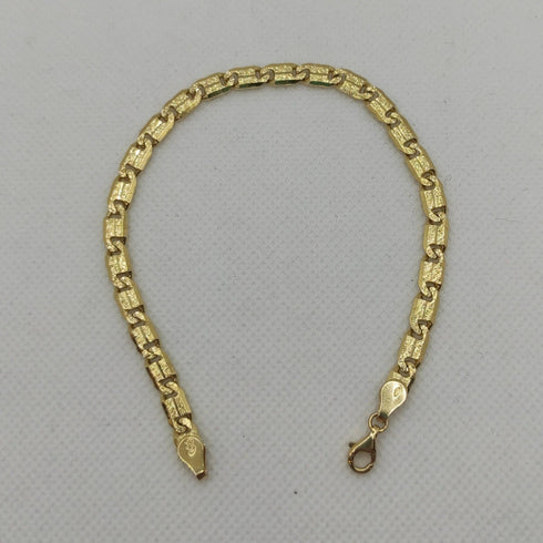 Bracciale Oro 18 kt catena uomo maglia 20,5 cm 14,60 gr Solid 18k gold bracelet | Gioiellitosti.it