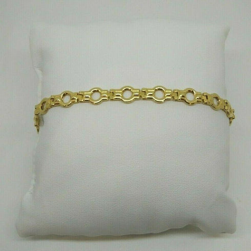 Bracciale oro 18 kt donna catena doppia 19 cm 8,4 gr Solid 18k gold bracelet | Gioiellitosti.it