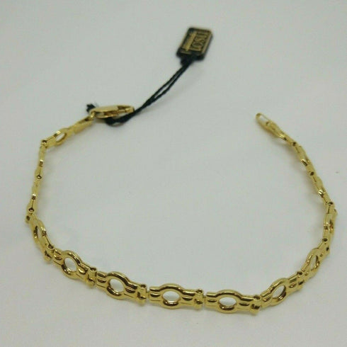 Bracciale oro 18 kt donna catena doppia 19 cm 8,4 gr Solid 18k gold bracelet | Gioiellitosti.it
