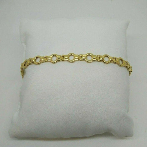 Bracciale oro 18 kt donna catena doppia 19 cm 8,4 gr Solid 18k gold bracelet | Gioiellitosti.it