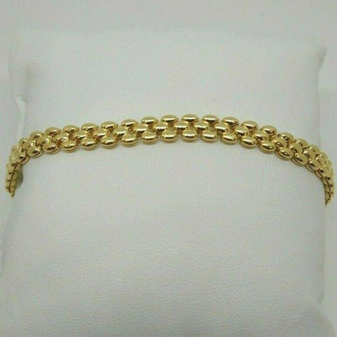 Bracciale oro 18 kt donna catena doppia maglia 11,80 gr Solid 18k gold bracelet | Gioiellitosti.it