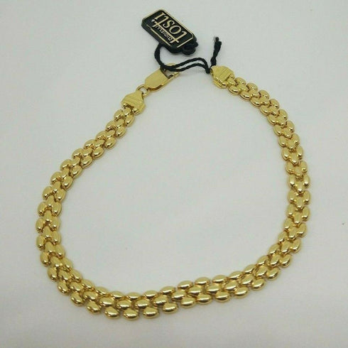 Bracciale oro 18 kt donna catena doppia maglia 11,80 gr Solid 18k gold bracelet | Gioiellitosti.it