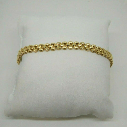 Bracciale oro 18 kt donna catena doppia maglia 11,80 gr Solid 18k gold bracelet | Gioiellitosti.it