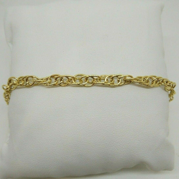 Bracciale Oro 18 kt donna catena lucida 20 cm 4,70 gr Solid 18k gold bracelet | Gioiellitosti.it