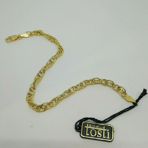 Bracciale Oro 18 kt donna catena lucida 20 cm 4,70 gr Solid 18k gold bracelet | Gioiellitosti.it