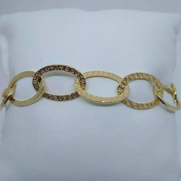Bracciale oro 18 kt donna catena maglia ovale 6,80 gr Solid 18k gold bracelet | Gioiellitosti.it