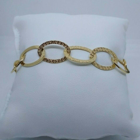 Bracciale oro 18 kt donna catena maglia ovale 6,80 gr Solid 18k gold bracelet | Gioiellitosti.it