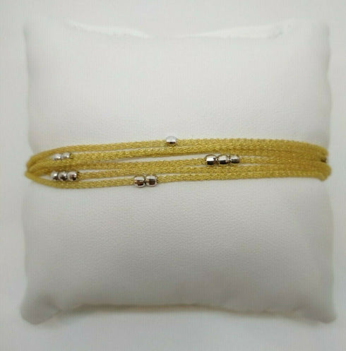 Bracciale oro 18 kt donna maglia a fili satinati 8,10 gr Solid 18k gold bracelet | Gioiellitosti.it