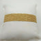 Bracciale oro 18 kt donna maglia larga diamantata 22 gr Solid 18k gold bracelet | Gioiellitosti.it