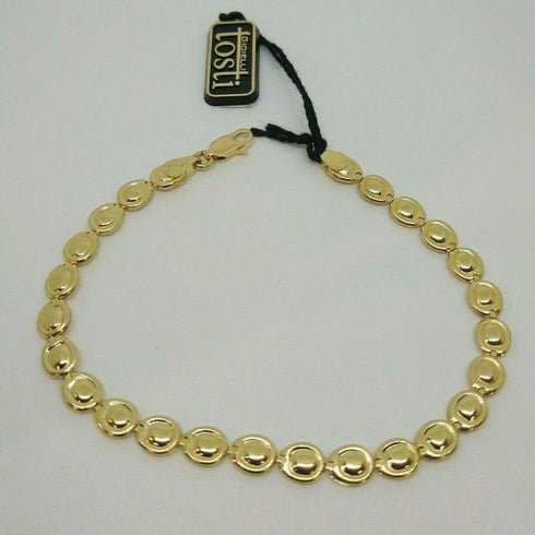 Bracciale oro 18 kt donna maglia lucida 19 cm 6,90 gr Solid 18k gold bracelet | Gioiellitosti.it