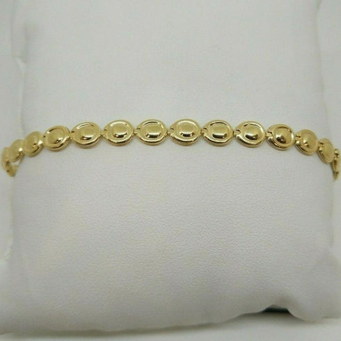 Bracciale oro 18 kt donna maglia lucida 19 cm 6,90 gr Solid 18k gold bracelet | Gioiellitosti.it