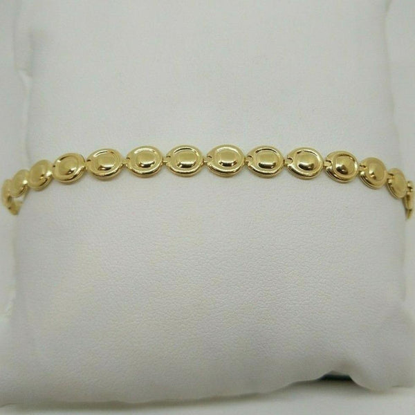 Bracciale oro 18 kt donna maglia lucida 19 cm 6,90 gr Solid 18k gold bracelet | Gioiellitosti.it