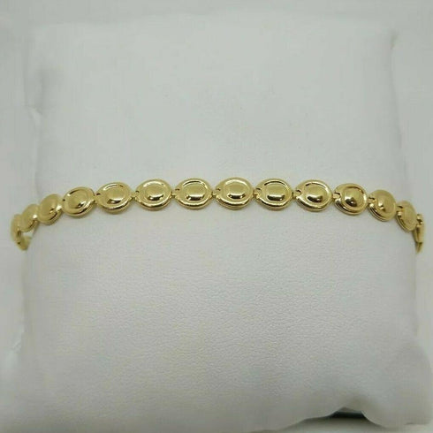 Bracciale oro 18 kt donna maglia lucida 19 cm 6,90 gr Solid 18k gold bracelet | Gioiellitosti.it