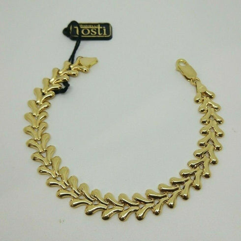 Bracciale oro 18 kt donna maglia spiga 20 cm 11,00 gr Solid 18k gold bracelet | Gioiellitosti.it