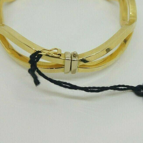 Bracciale oro 18 kt donna rigido lucido peso 12,80 gr Solid 18k gold bracelet | Gioiellitosti.it