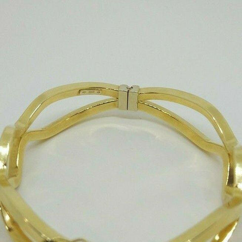 Bracciale oro 18 kt donna rigido lucido peso 12,80 gr Solid 18k gold bracelet | Gioiellitosti.it