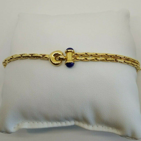 Bracciale oro 18 kt donna tubolare con pietre 8,70 gr Solid 18k gold bracelet | Gioiellitosti.it