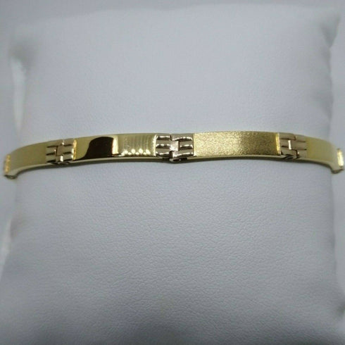 Bracciale Oro 18 kt semirigido uomo 21 cm 11,20 gr Solid 18k gold bracelet | Gioiellitosti.it