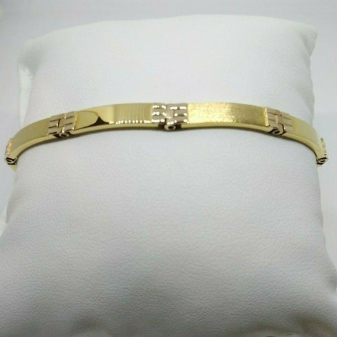 Bracciale Oro 18 kt semirigido uomo 21 cm 11,20 gr Solid 18k gold bracelet | Gioiellitosti.it