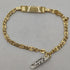 Bracciale Oro 18 kt uomo catena piastra 20,5 cm 5,40 gr | Gioiellitosti.it